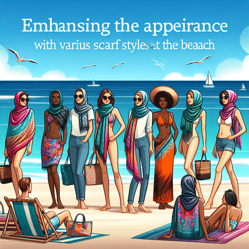 Bikin Penampilan Makin Menarik dengan Scarf Berbagai Gaya di Pantai