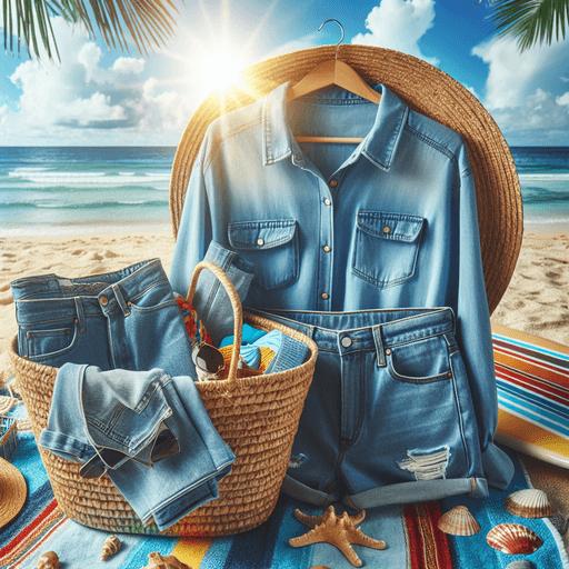 Outfit Denim Seru untuk Liburan ke Pantai